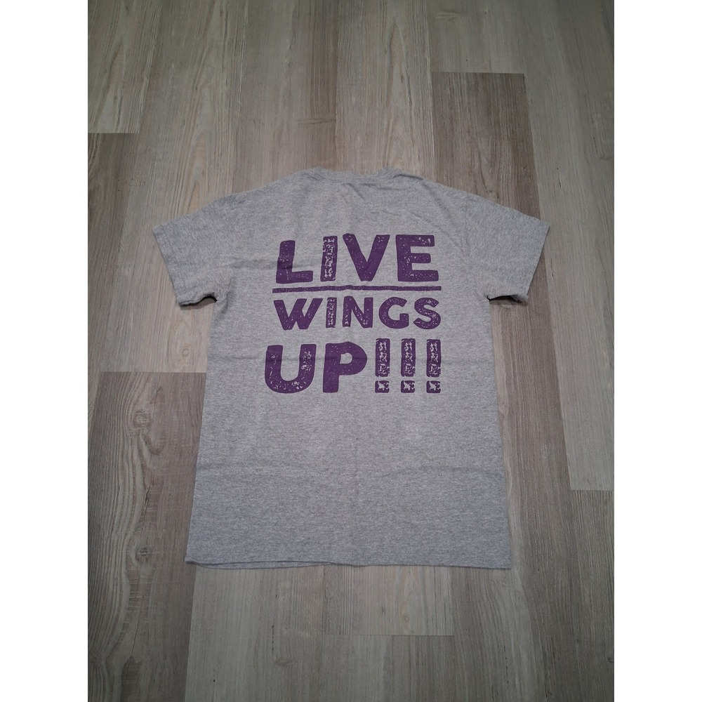 Gildan Tennessee Tech University TTU T-Shirt Small Gray Live Wings Up Graphic T - Picture 2 of 5